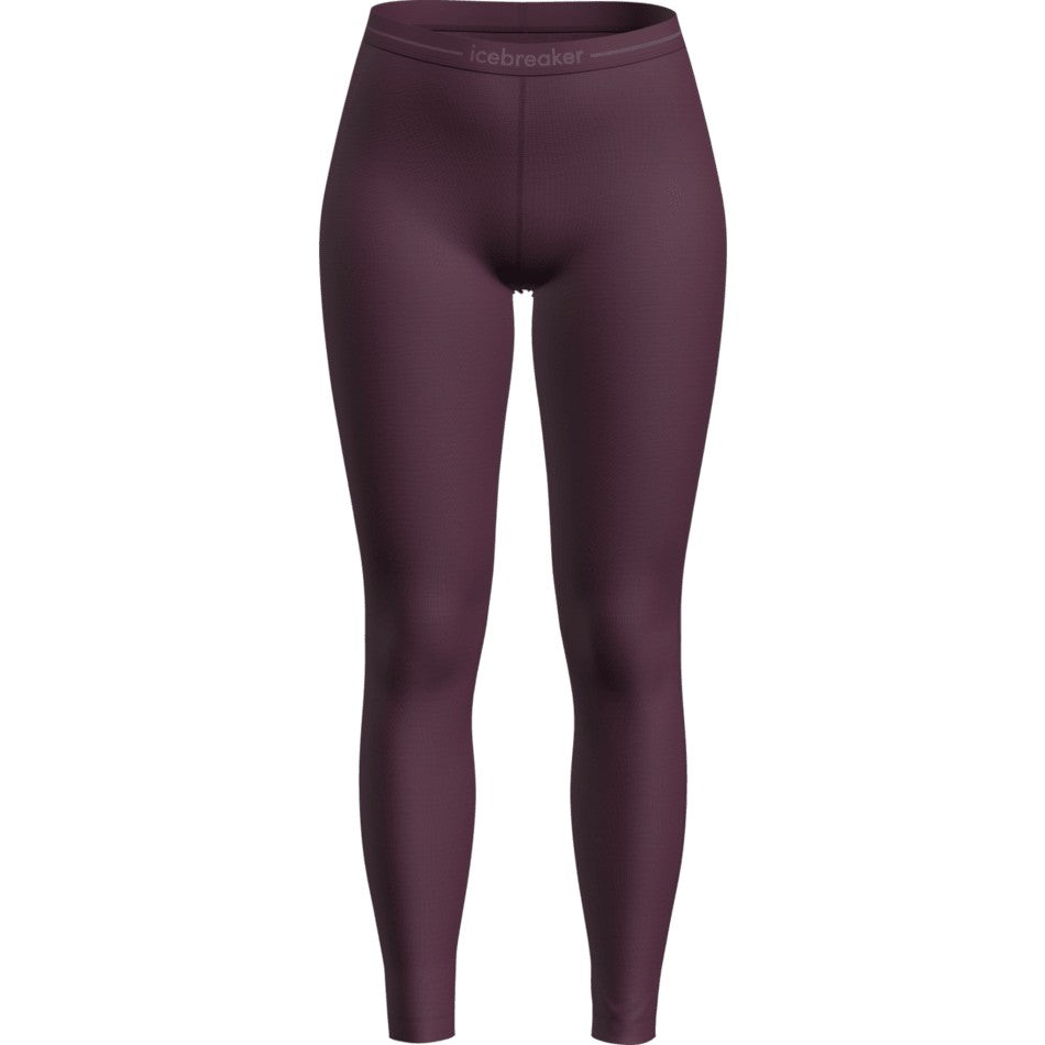 Icebreaker Women's Merino 200 Oasis Leggings - Dark Berry